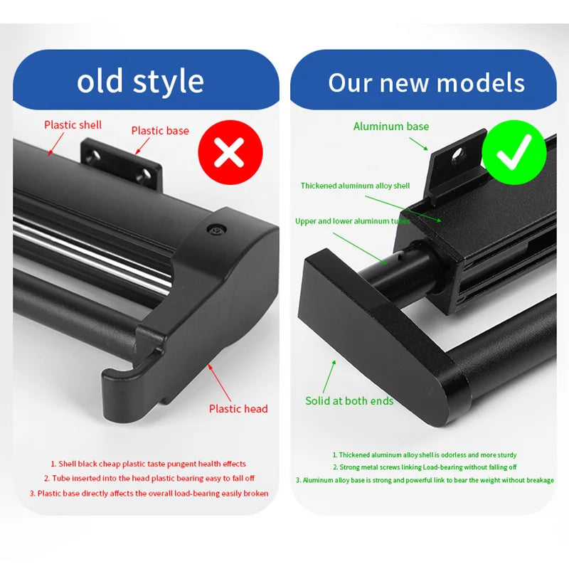 Closet shallow closet retractable hangers Cabinet hanging rod vertical pull-out top mounted trouser rack free of holes