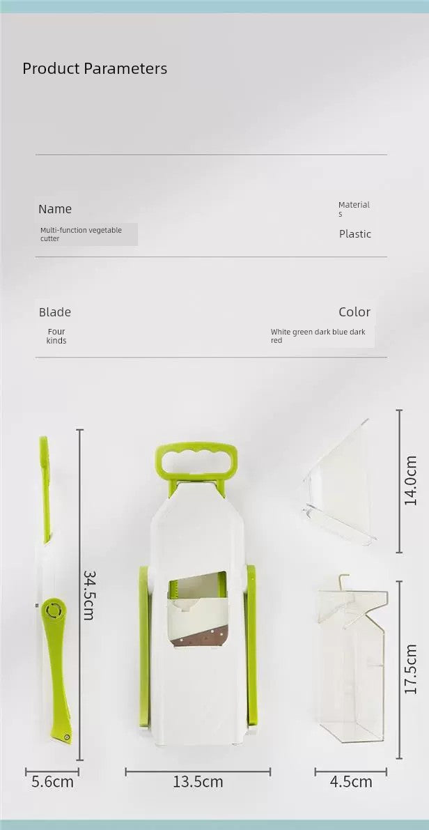 Shredder For Home Kitchen Multi-Function Vegetable Chopper Sliced Shredded Shredded Potatoes Grater Cross-Border Chopping Artifact