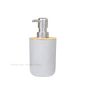 Black Bathroom Accessories Sets Toothbrush Holder Soap Dispenser Toilet Brush Trash Can Toothpaste Dispenser Bathroom Essential