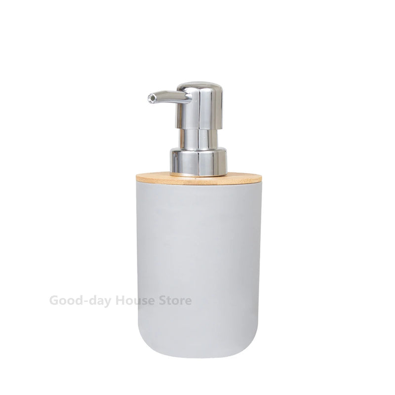 Black Bathroom Accessories Sets Toothbrush Holder Soap Dispenser Toilet Brush Trash Can Toothpaste Dispenser Bathroom Essential