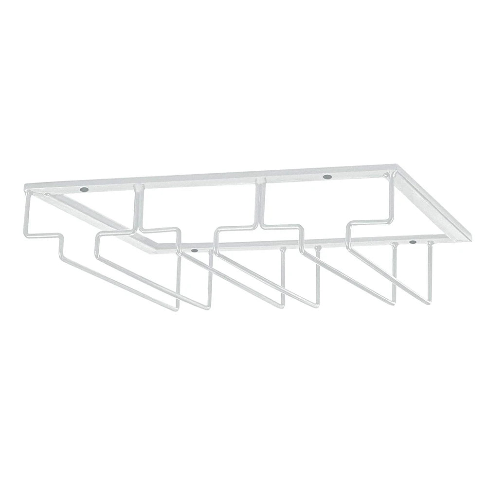 Wine Glass Holder Bartender Stemware Hanging Rack Under Cabinet Champagne Glass Storage Rack Kitchen Multi-purpose Organizer