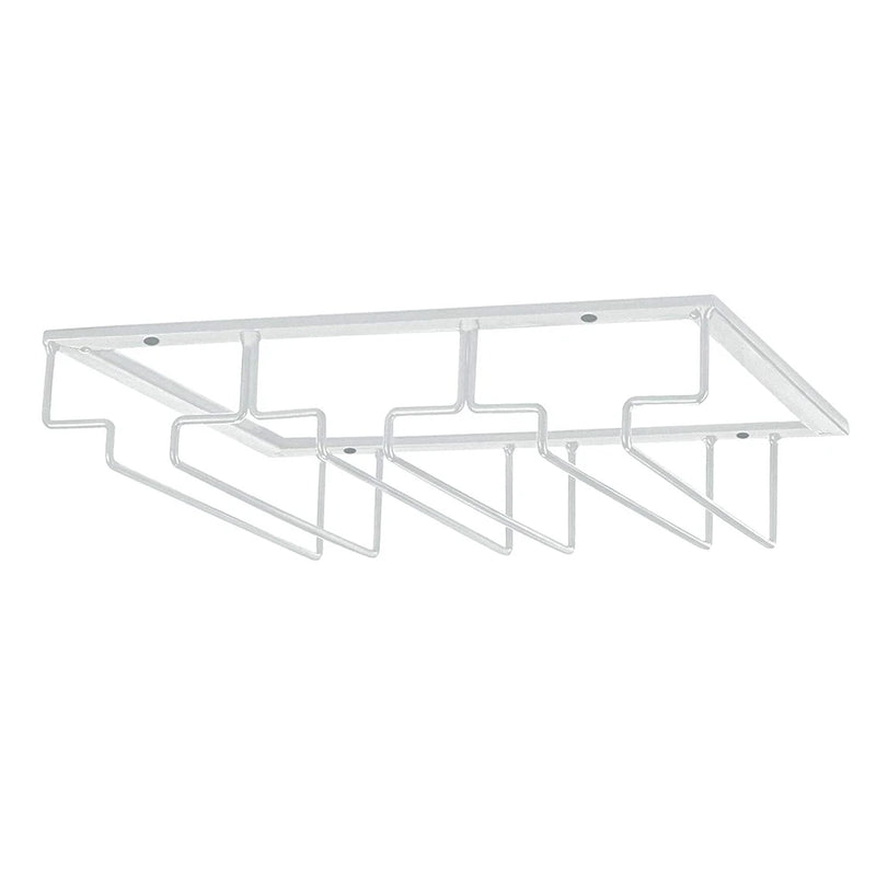 Wine Glass Holder Bartender Stemware Hanging Rack Under Cabinet Champagne Glass Storage Rack Kitchen Multi-purpose Organizer