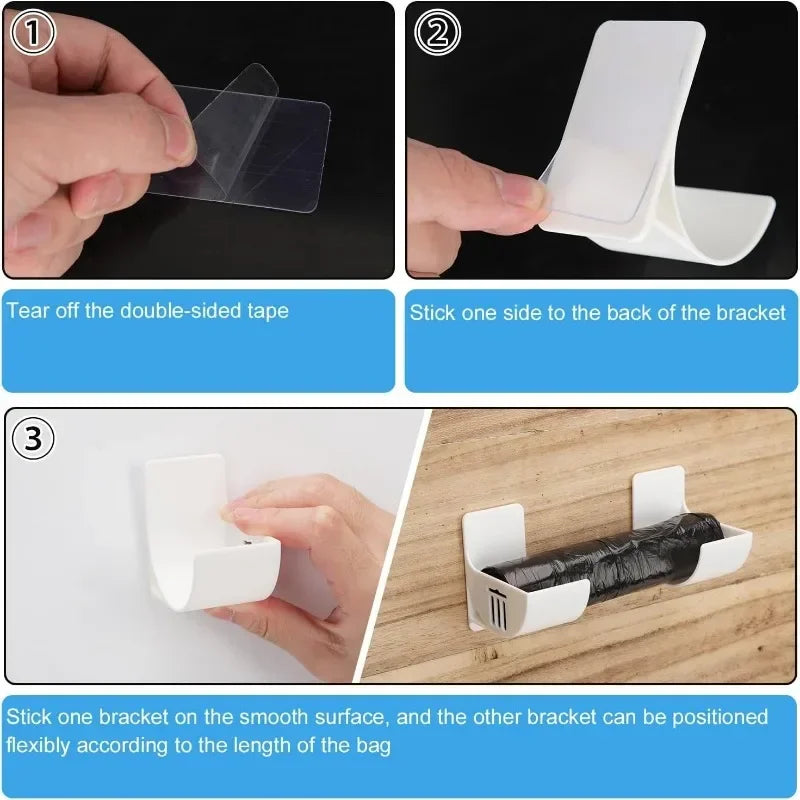 Suporte Organizador para Rolos de Papel ou Plástico MultiUso Sacos de Lixo, Papel Toalha, Plástico Filme, Papel Alumínio
