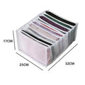 7 Grids Jeans Storage Box Closet Wardrobe Clothes Compartment Boxes Drawer Jeans Socks Separation Organizer Pants Storage
