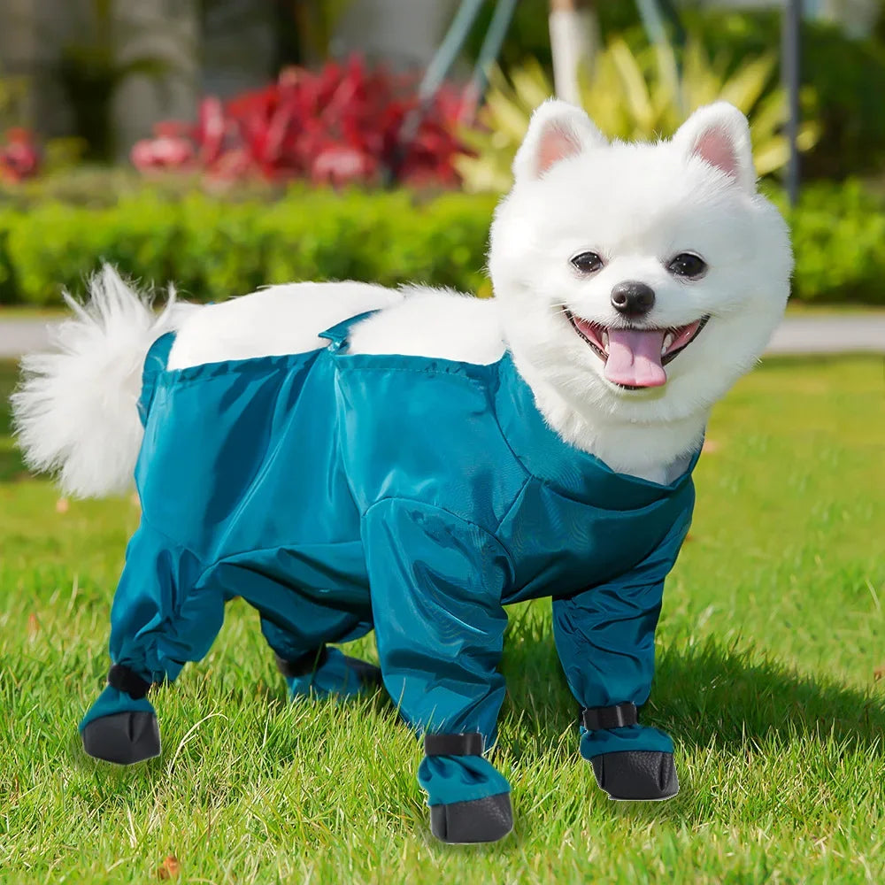 Dog Booties Shoes Waterproof Leggings Suspender Dog Pants Shoes Anti-Slip Pet Paws Protector for Outdoor Walking Running Hiking