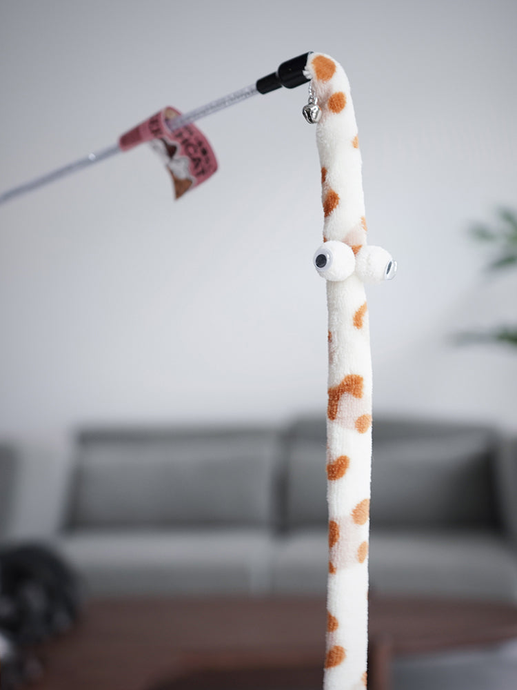 Cat Toy Feather Cat Teaser Wand Cat Interactive Toy Funny Caterpillar Colorful Rod Teaser Wand Pet Cat Supplies Cat Accessory