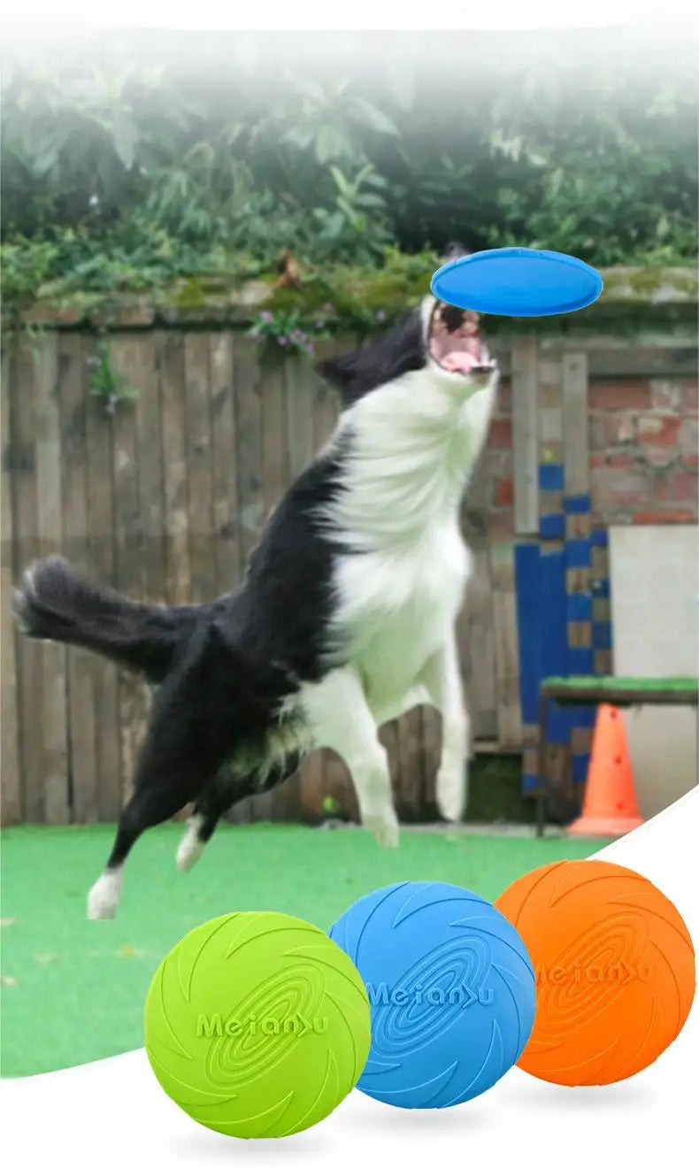 Disco Voador Brinquedo para Pets Resistente a Mordidas Marca OUZEY para Cães, Brinquedos multifuncional para Cães