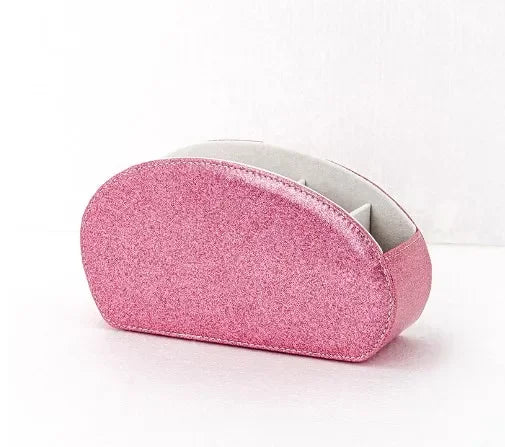 5 Grid Pu Leather Organizer Remote Control Phone And Tv Holder Desk Storage Box Cosmetics Brush