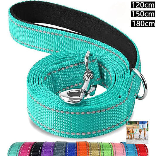 Guia Coleira para Peitorais para Cães, coleira com guia, reflexão noturna, corda de reboque para animais de estimação, 1,2/1,5/1,8 m, corda de proteção, guia para treinamento de caminhada de animais de estimação