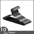 10Pcs Aluminum Clothes Racks Durable Coat Hangers Anti-slip Durable Metal Rack Wardrobe Organizer Closet Clothing Storage Rack