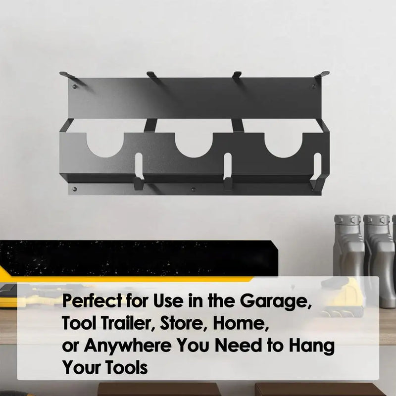Angle Grinder Wall Storage Mount Metal Wall-Mounted Hanging Shelf Fixed Polishers Holder Stable Storage for Workshop Home Garage