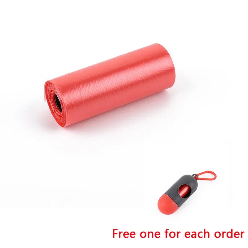 120 rolos de saco para cocô de cachorro, 15 sacos/rolo, sacos grandes para fezes de gato, saco de lixo para limpeza externa de cães e suprimentos para animais de estimação