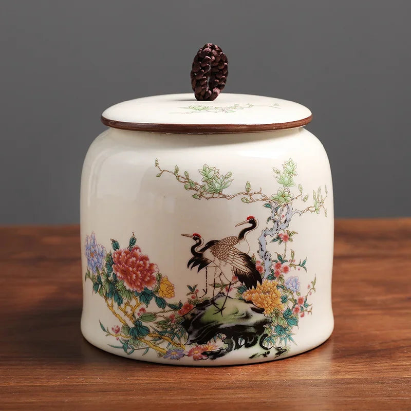 Potes de cerâmica vintage para cozinha, armazenamento, chá retrô, potes de doces, latas de açúcar, organizador, tanques de tinta para cozinhar