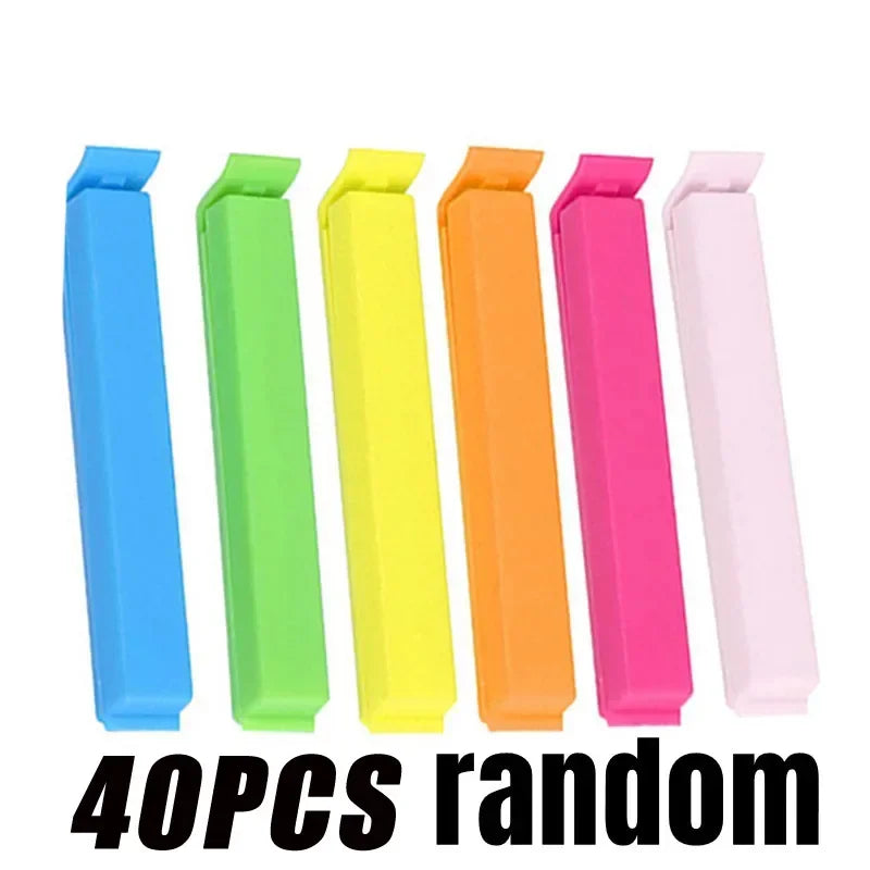 50/5PCS Food Snack Package Bag Sealing Plastic Clips For Packages Kitchen Storage And Organization Items Accessories