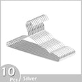 10Pcs Aluminum Clothes Racks Durable Coat Hangers Anti-slip Durable Metal Rack Wardrobe Organizer Closet Clothing Storage Rack