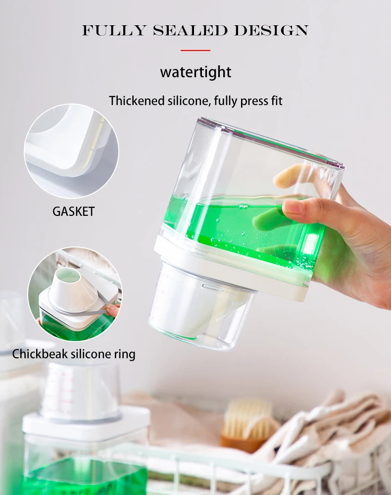 Pote Organizador para Armazenamento Material de Limpeza, Sabão e Detergente em pó, Grãos, Cereais, Hermético