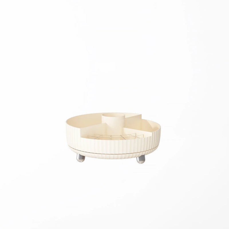 Rotating cosmetics storage box desktop large capacity 360 degree skin care product storage rack dressing table simple storage...