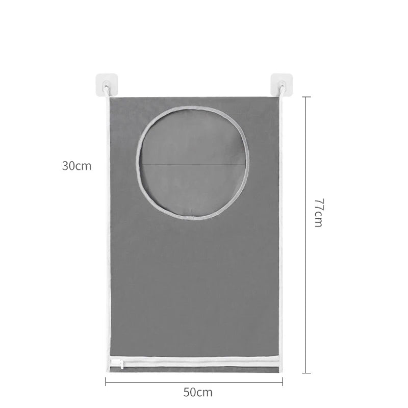 Large Hanging Laundry Basket Storage Bag Foldable Organizer For Dirty Clothes OxfordCloth Multi-pocket Clothing Toy Storage Home
