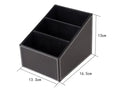 5 Grid Pu Leather Organizer Remote Control Phone And Tv Holder Desk Storage Box Cosmetics Brush