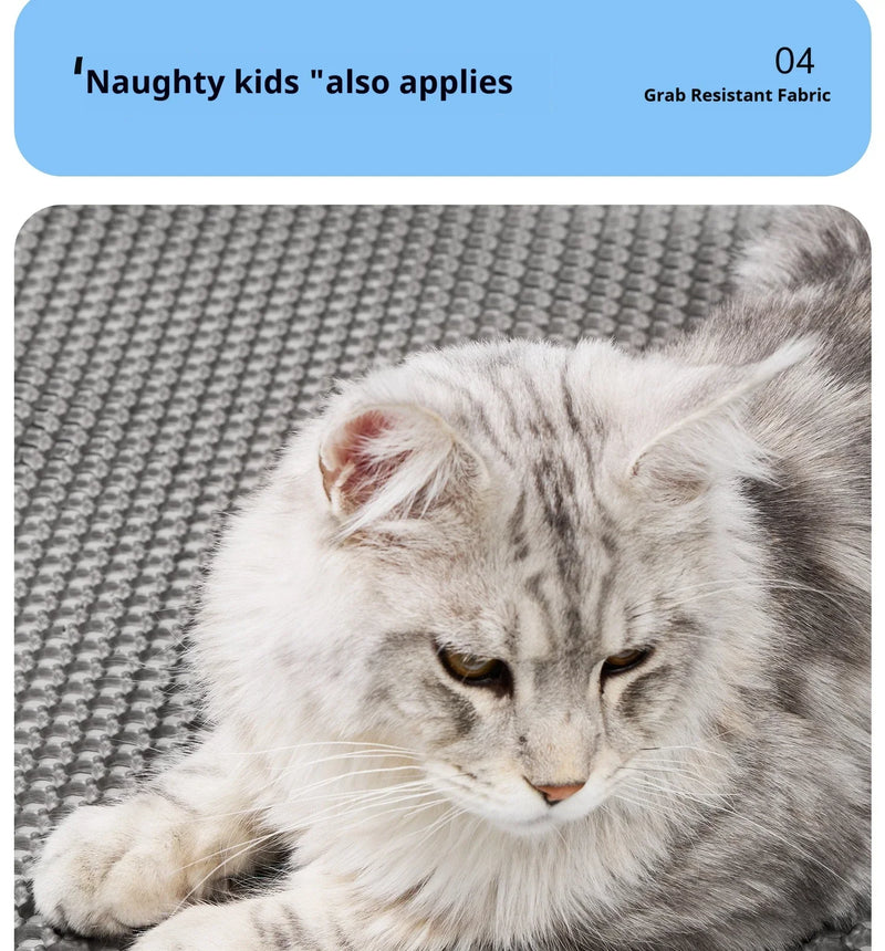 60CMX90CM Cat Litter Mat Waterproof Double Layer EVA Pet Litter Box Toilet Cat Mat Nonslip Sand Cat Washable Pet Clean Pad
