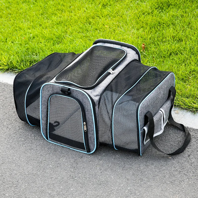 Portable Cat Backpack Carrier Foldable Expandable Pet Travel Bag Airline Approved Breathable Pet Carrier for Dog Pet Accessories