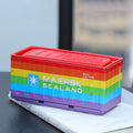 Compact Iron Storage Container - Creative Desktop Organizer, Office Supply Tube, Office Desk Organizer Metal Box