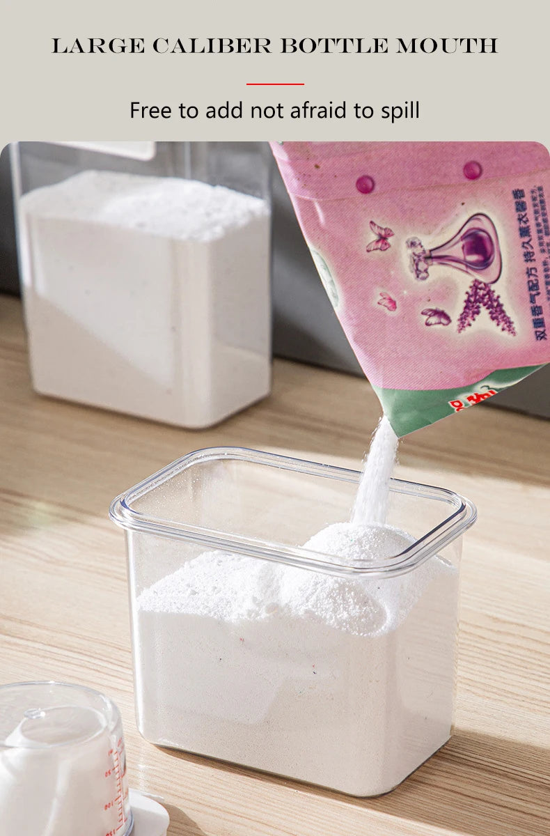 Pote Organizador para Armazenamento Material de Limpeza, Sabão e Detergente em pó, Grãos, Cereais, Hermético