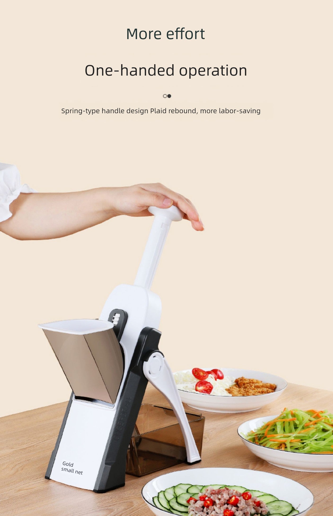 Ralador, Fatiador, Raspador e Picador Multifuncional Gold Kitchen Fatiador em cubos para uso doméstico, cortador universal de vegetais para cozinha