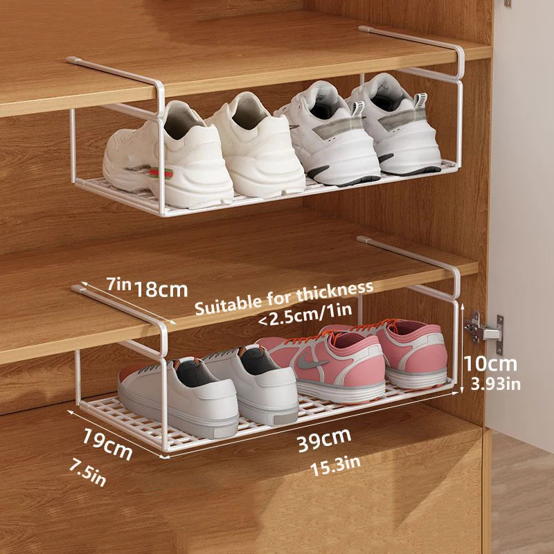 1/2pcs Creative Layered Shoe Rack Home Dorm Office Shoe Cabinet Partition Artifact Space Saving Shoe Storage Shelf