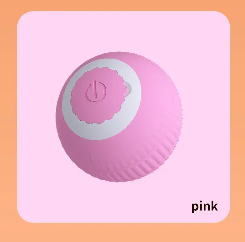 Bola de brinquedo interativa para gatos, bola rolante automática, cauda falsa, recarregável, brinquedo elétrico inteligente para animais de estimação, treinamento para cães e gatos, imitação de rato