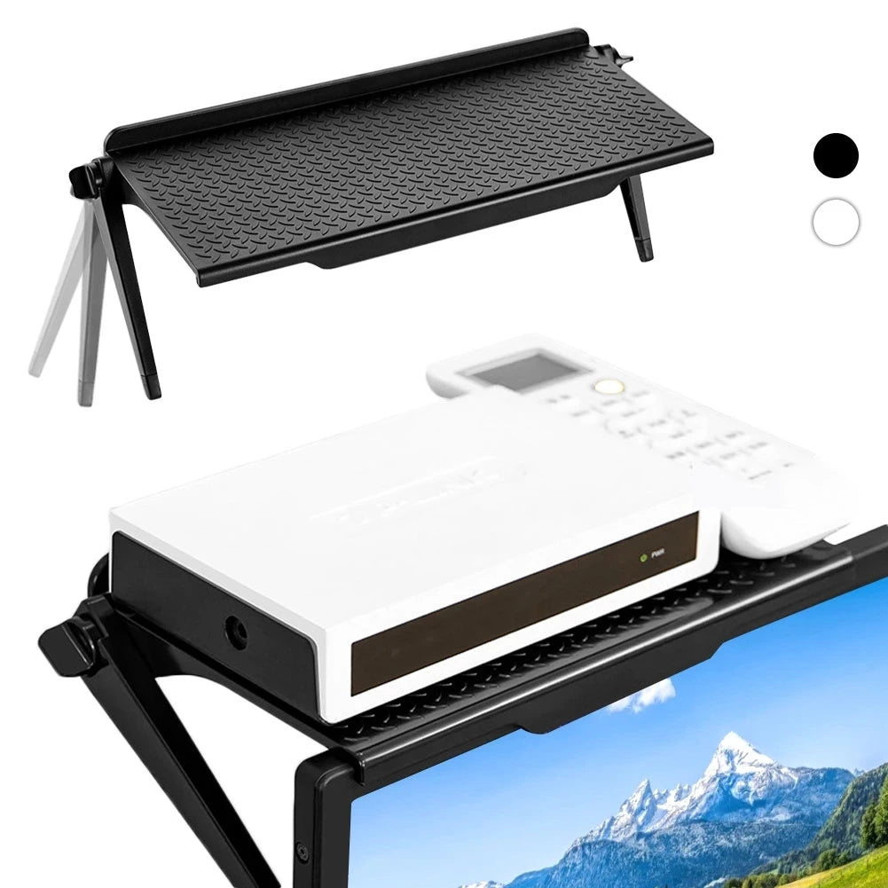 2PCS/1PC TV Screen Top Storage Shelf Holder Rack Computer Monitor Top Organizer Home Storage Office Multi-functional Organizers