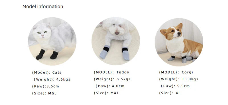 Cat Anti Scratch Foot Cover Mute Soft Take A Shower Medication Feeding To Make An Injection Dog Shoe Keep Warm Pet Supplies