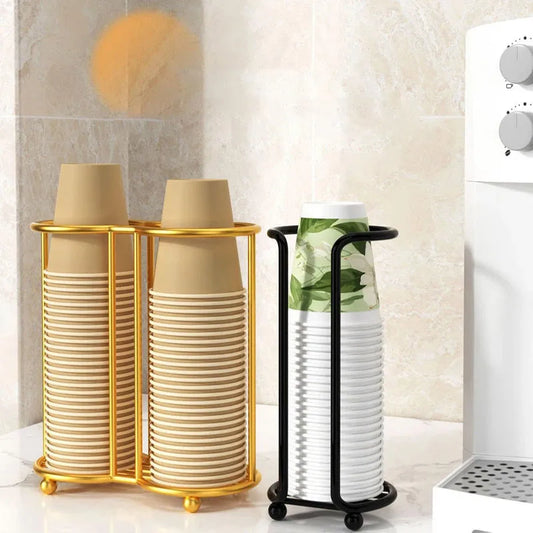 Kitchen Paper Cup Holder Disposables Cups Pickerbar Milk Tea Coffee Shop Disposable Cup Holder Storage Rack Organizier