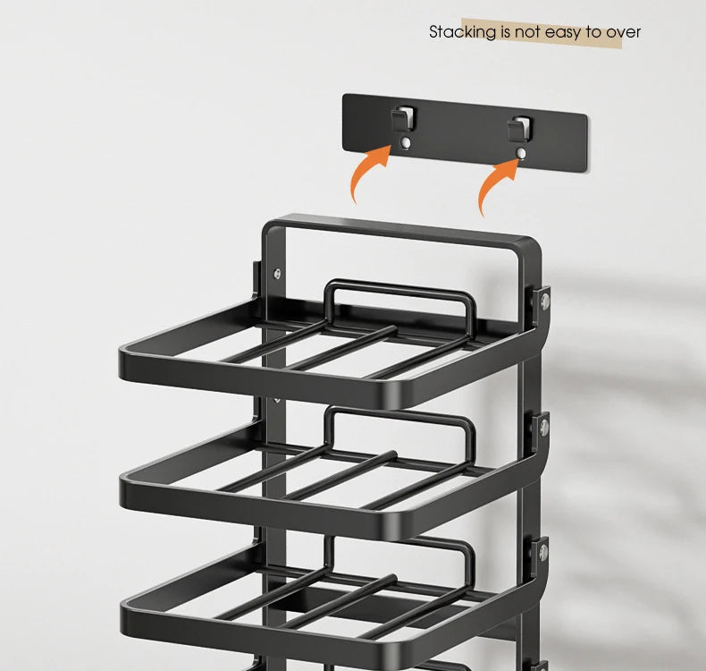 Kitchen Folding Side Dish Rack Cooking Plate Tray Organizer Counter Expandable Microwave Shelf Foldable Food Storage Shelves