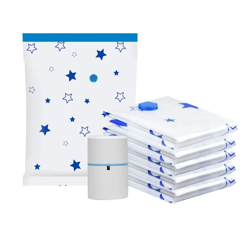 Compressed Bag Electric Pump Travel Vacuum Bag Pump Mini Vacuum Sealer Machine Space Saver for Clothes Food Organizer
