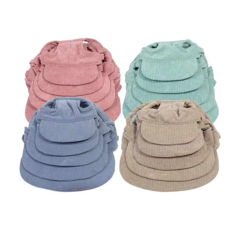 Adjustable Dog Baseball Cap Outdoor Sports Hat Soft Breathable Pet Sun Hat with Ear Holes Dog Parent-Child Hat Hiking