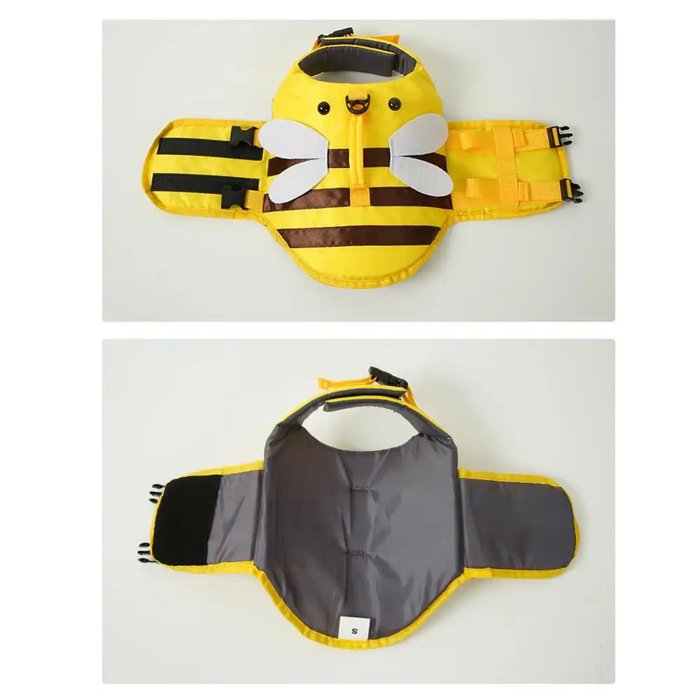 Dog Life Vests For Boating Ripstop Waterproof Dog Water Vest With Handle Adjustable Fashionable Dog Swimsuit With Quick-Release