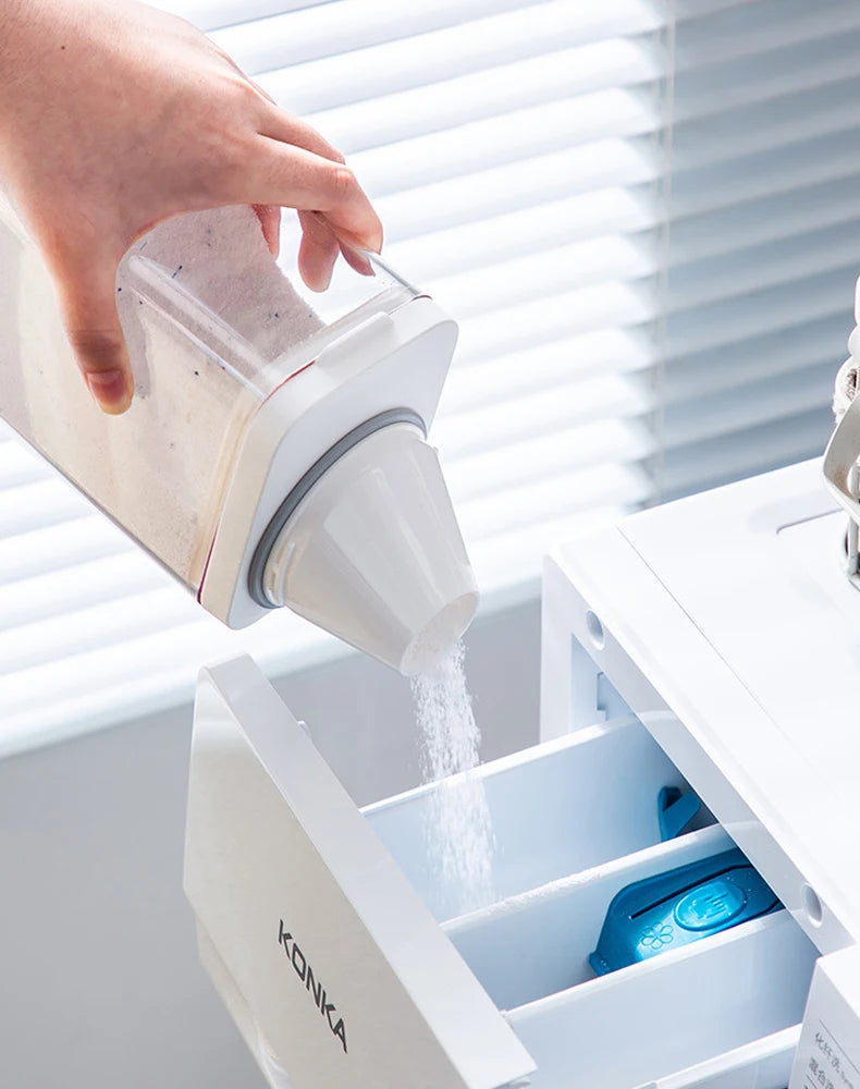 Pote Organizador para Armazenamento Material de Limpeza, Sabão e Detergente em pó, Grãos, Cereais, Hermético