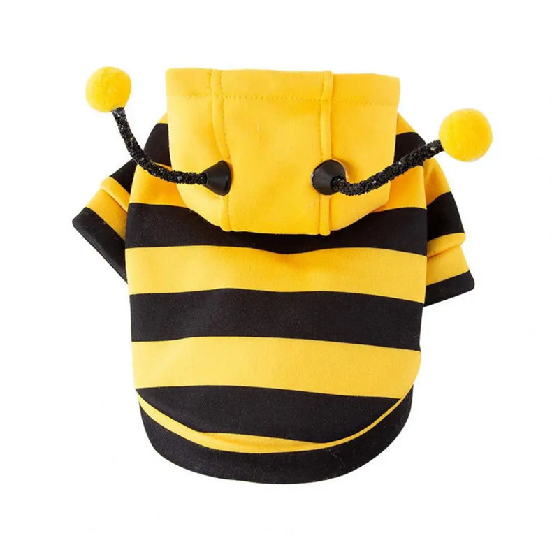 Bee Pet Puppy Coat Apparel Outfit，Dog Hoodies，Dog Halloween Clothes，Winter Cat Holiday Cosplay Outfit，for Small Medium Dogs Cats