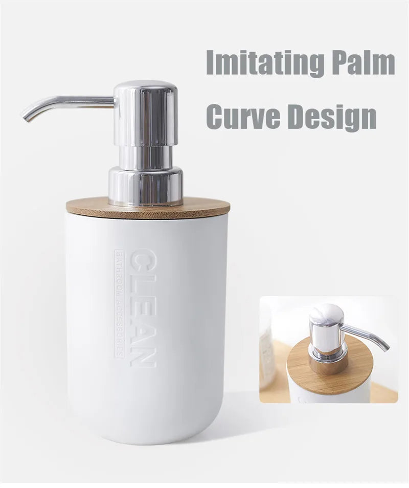 Black Bathroom Accessories Sets Toothbrush Holder Soap Dispenser Toilet Brush Trash Can Toothpaste Dispenser Bathroom Essential