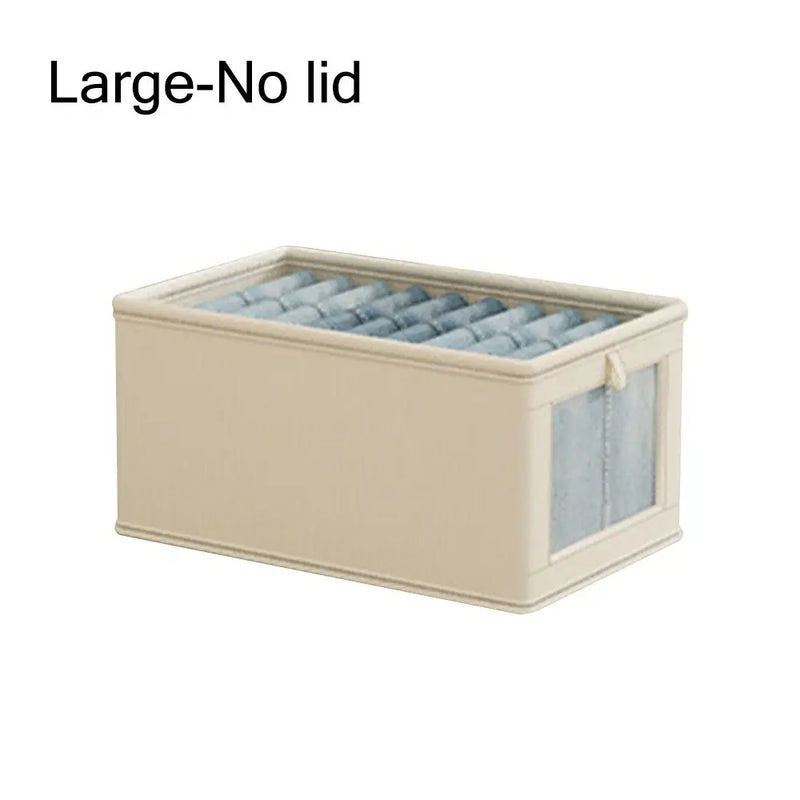 New Thicken Clothes Organizer Dustproof Visual Drawers Organizer Foldable with Lid Home Supplies