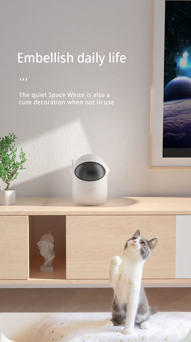Automatic Laser Cat Toy Rechargeable Auto-rotation Laser Light Interactive Cat Toys Pet Tease Device Dog Toy Fast and Slow Mode