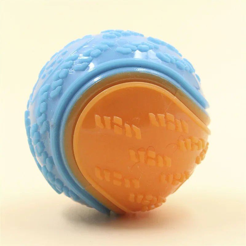 Dogs Interactive Toys Soft TPR Toys for Dog Pet Teeth Cleaning Bite Resistance Squeaky Dog Ball Toy Pet Products Accessories