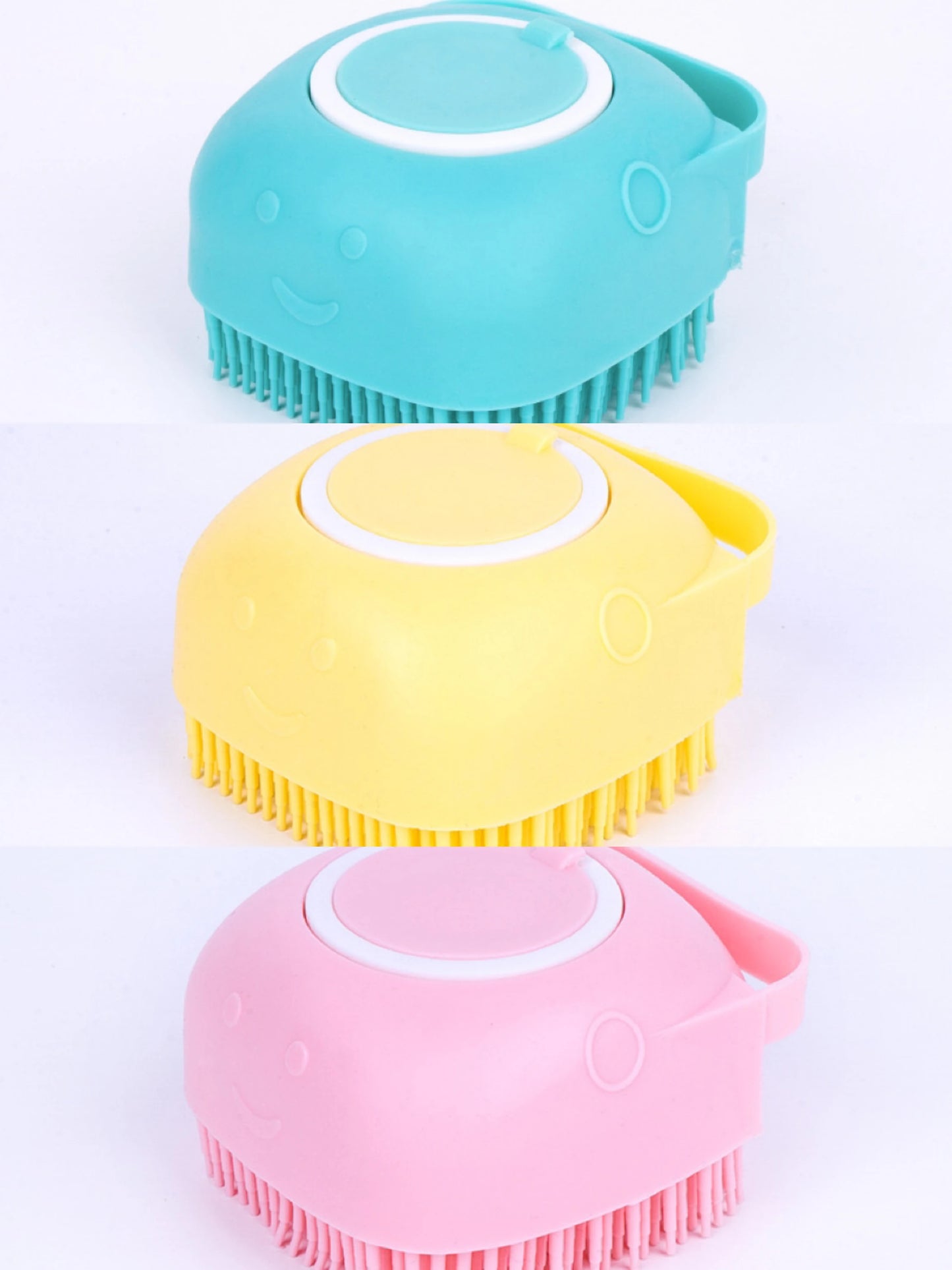 Escova Higienizadora para Pets Escova para Banhos de Pets Escova aplicadora de Shampoo Cães e Gatos Escova Massageadora para Pets