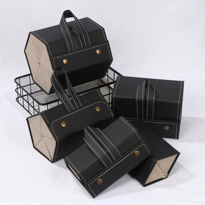Portable Glasses Organizer 2/3/4/5/6 Multi-slot Eyeglasses Storage Display Travel Folding Sunglasses PU Leather Case