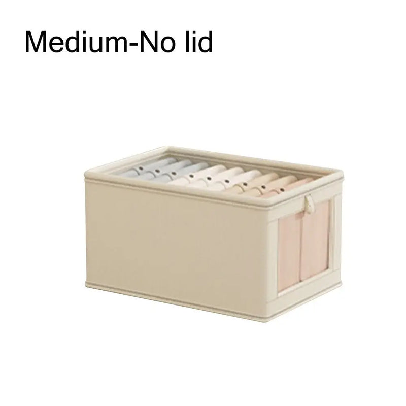 New Thicken Clothes Organizer Dustproof Visual Drawers Organizer Foldable with Lid Home Supplies