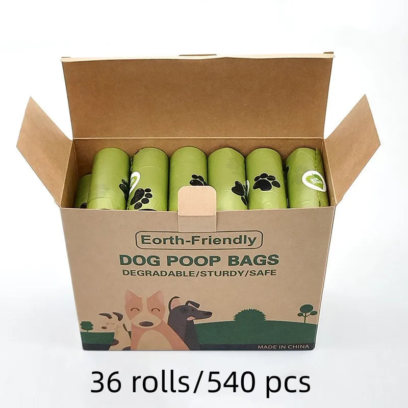 Novo Saco de Lixo Biodegradável Sustentável para Cocô de Pets, Sacos para Cocô de Cachorro, Saco de Cocô com Aroma de Biobase a Granel, Dispositivo Dispensador para Armazenar os Sacos de Cocô