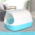 Closed Sandbox Cats Sanitary Tray Splash Proof Clean Basin Anti Flip Over Odor Proof Pet Accessories Pet Litter Box Plastic