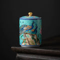 Potes de cerâmica vintage para cozinha, armazenamento, chá retrô, potes de doces, latas de açúcar, organizador, tanques de tinta para cozinhar