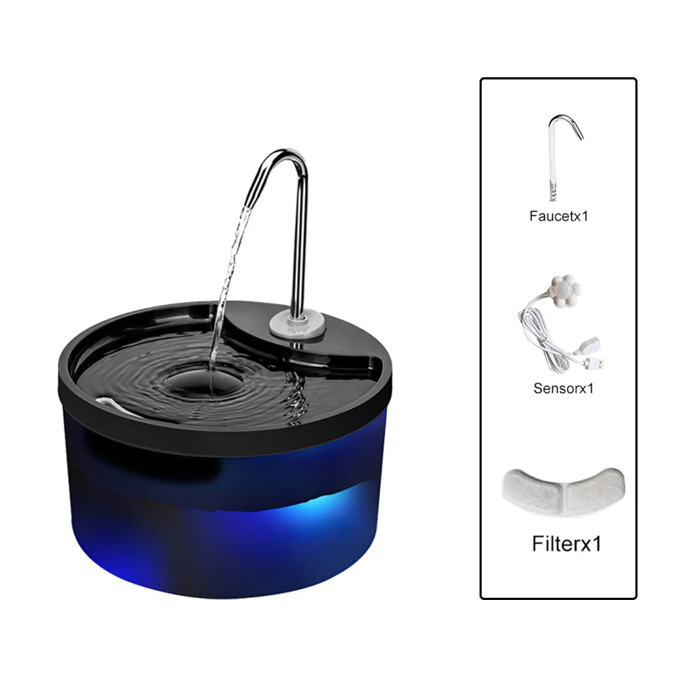 Dispenser de Água Bebedouro Inteligente para Pets Gatos e Cachorros, Dispenser Multifuncional de Água para Cães e Gatos